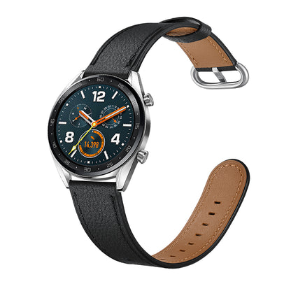 22mm Top Genuine Leather Soft Smart Watch Strap Replacement for Huawei Watch GT1 / 2 / Watch Magic