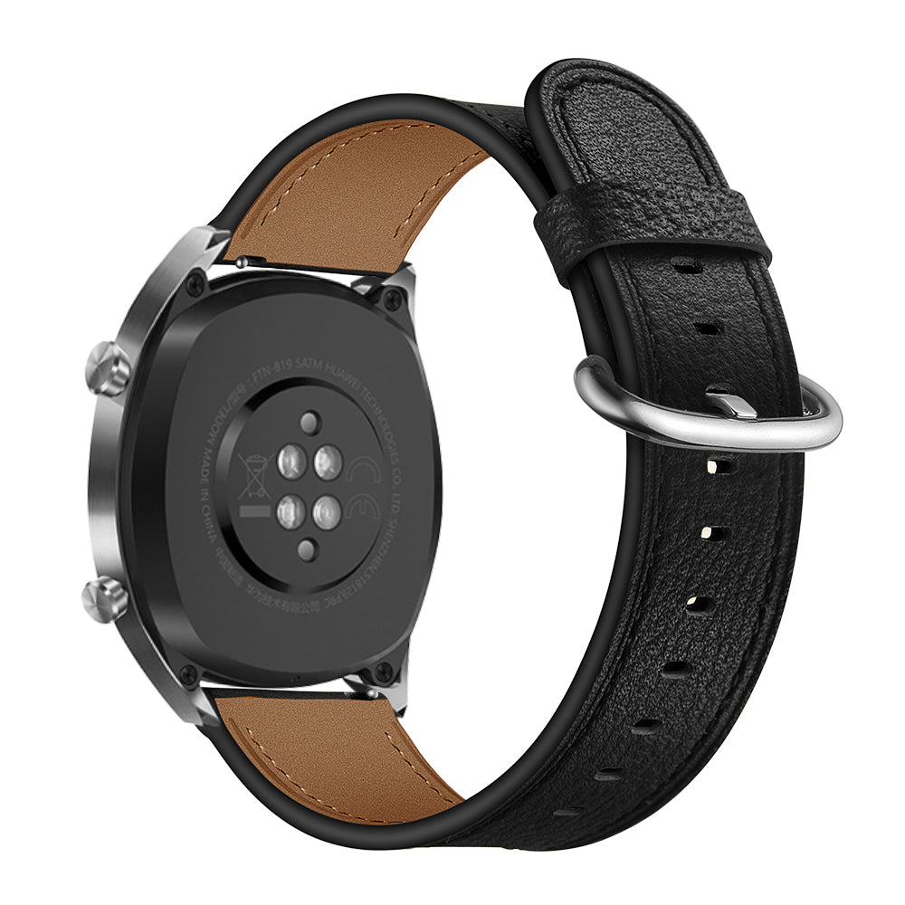 22mm Top Genuine Leather Soft Smart Watch Strap Replacement for Huawei Watch GT1 / 2 / Watch Magic