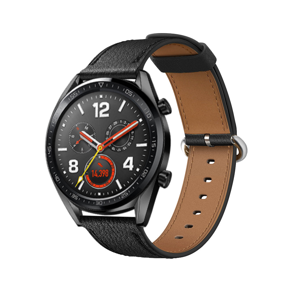 22mm Top Genuine Leather Soft Smart Watch Strap Replacement for Huawei Watch GT1 / 2 / Watch Magic