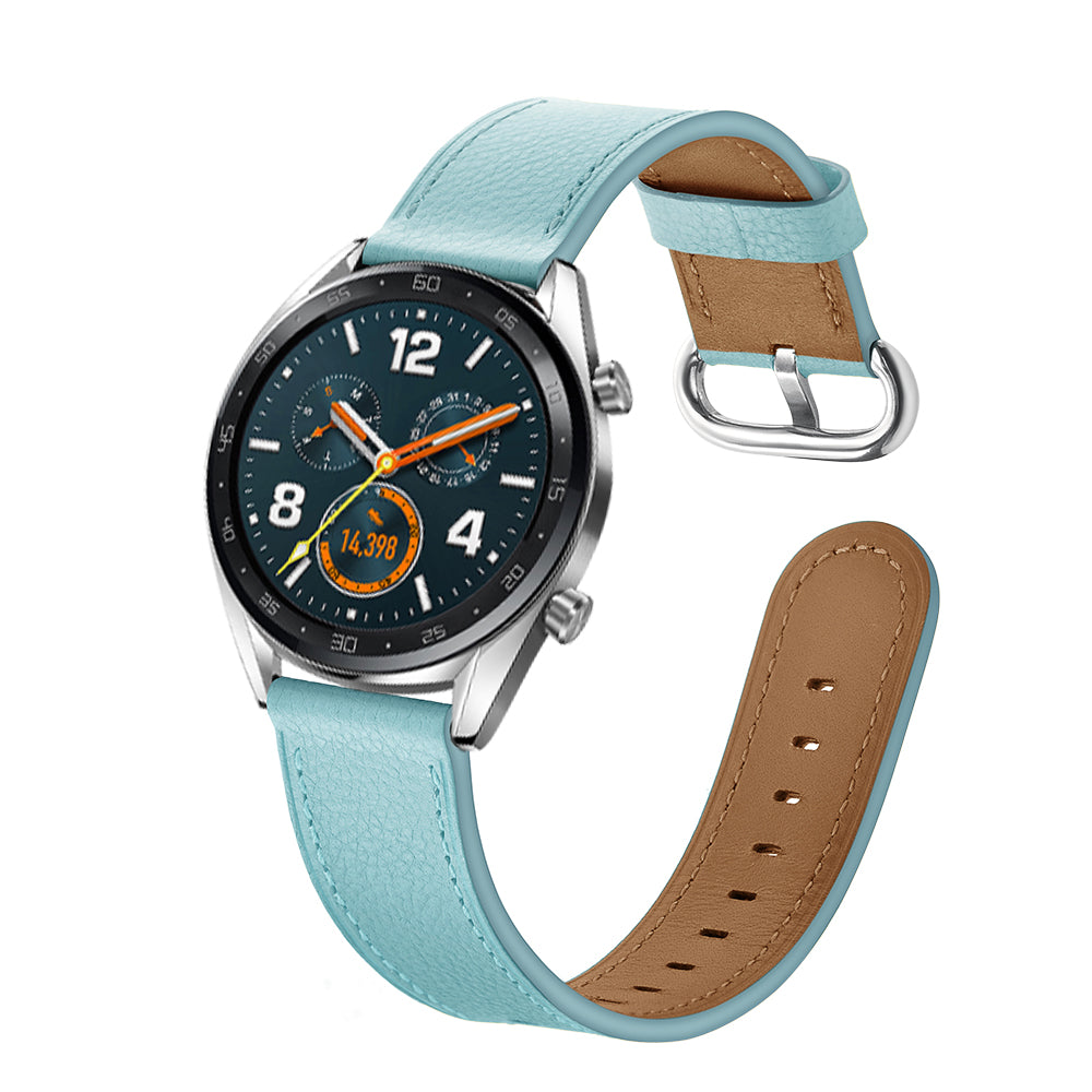 22mm Top Genuine Leather Soft Smart Watch Strap Replacement for Huawei Watch GT1 / 2 / Watch Magic