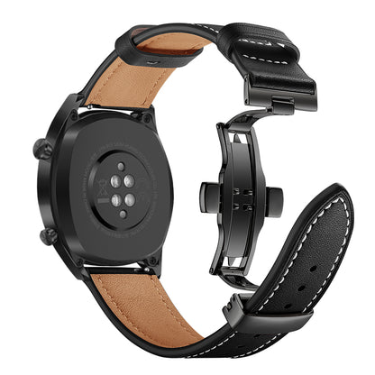 22mm Genuine Leather Watch Strap Replacement for Huawei Watch GT1 / 2 / Watch Magic