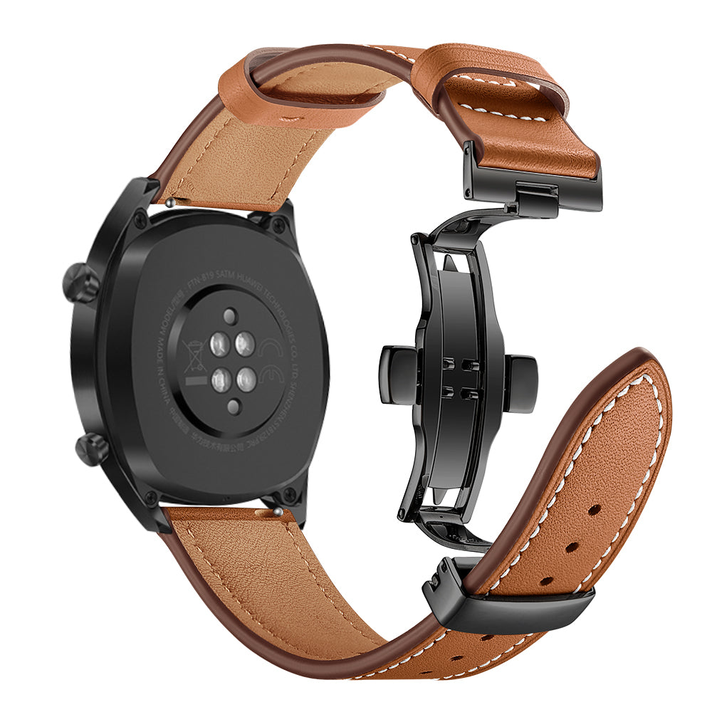 22mm Genuine Leather Watch Strap Replacement for Huawei Watch GT1 / 2 / Watch Magic