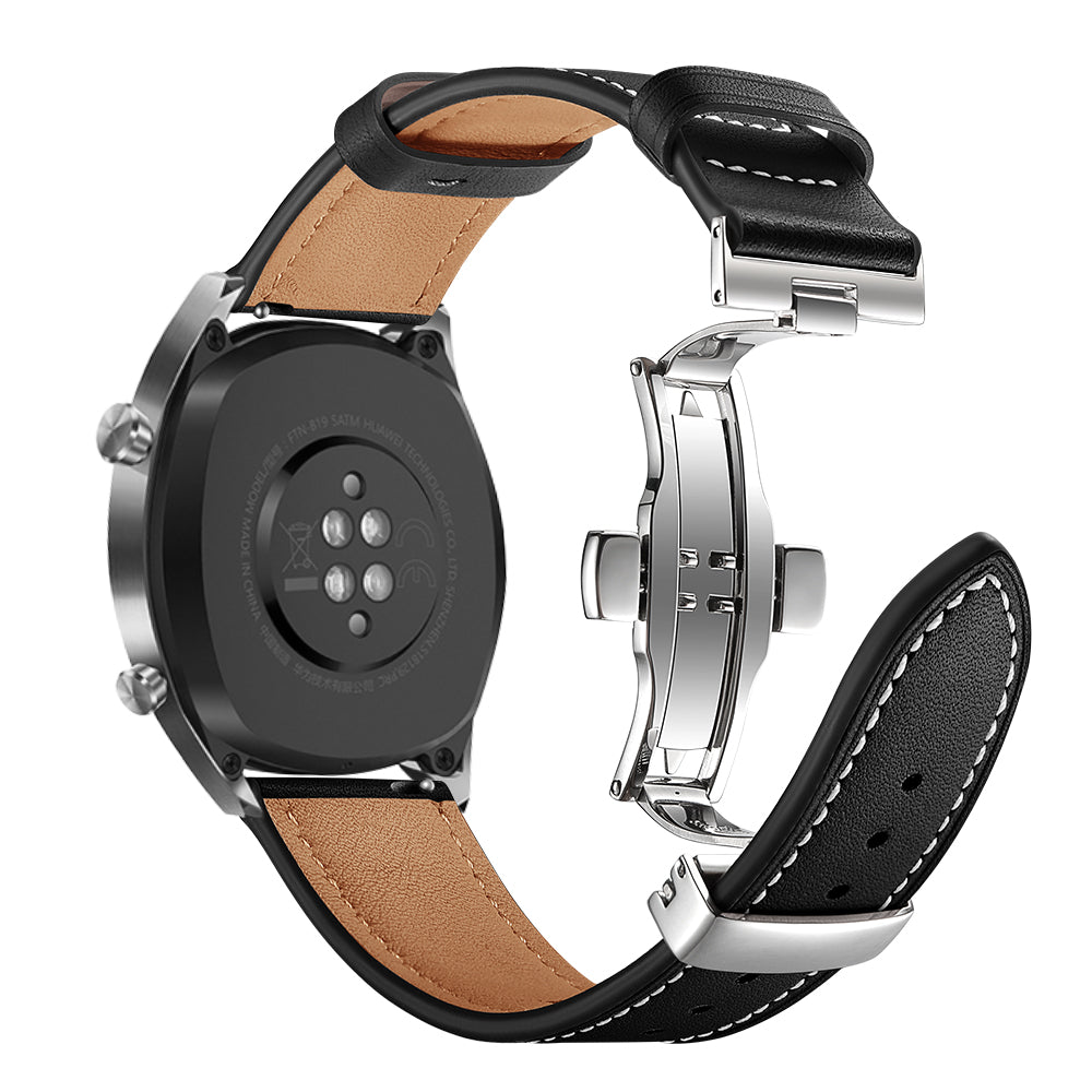 22mm Genuine Leather Watch Strap Replacement for Huawei Watch GT1 / 2 / Watch Magic