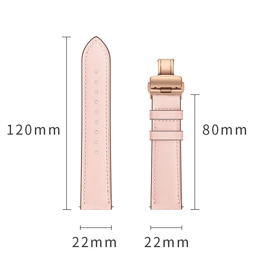 22mm Genuine Leather Watch Strap Replacement for Huawei Watch GT1 / 2 / Watch Magic