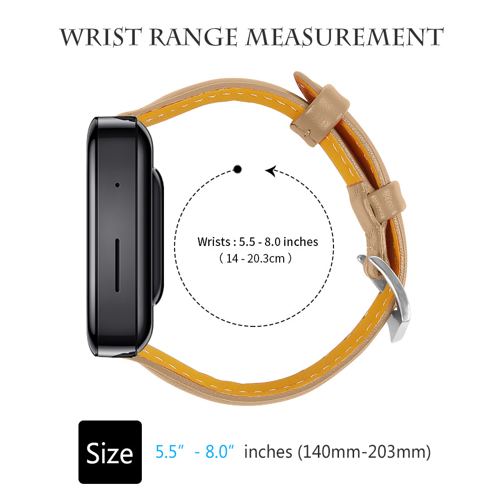 18mm Genuine Leather Watch Band Strap for Xiaomi Mi Watch