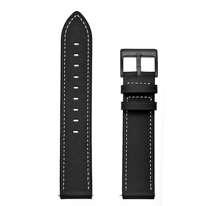 20mm Genuine Leather Smart Watch Replacement Strap for Samsung Galaxy Watch4 Classic 46mm 42mm/Galaxy Watch4 44mm 40mm/Galaxy Watch Active1/Active2 40mm 44mm