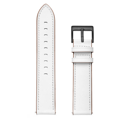 20mm Genuine Leather Smart Watch Replacement Strap for Samsung Galaxy Watch4 Classic 46mm 42mm/Galaxy Watch4 44mm 40mm/Galaxy Watch Active1/Active2 40mm 44mm