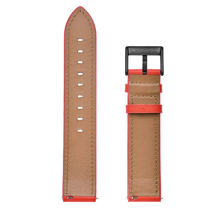 20mm Genuine Leather Smart Watch Replacement Strap for Samsung Galaxy Watch4 Classic 46mm 42mm/Galaxy Watch4 44mm 40mm/Galaxy Watch Active1/Active2 40mm 44mm