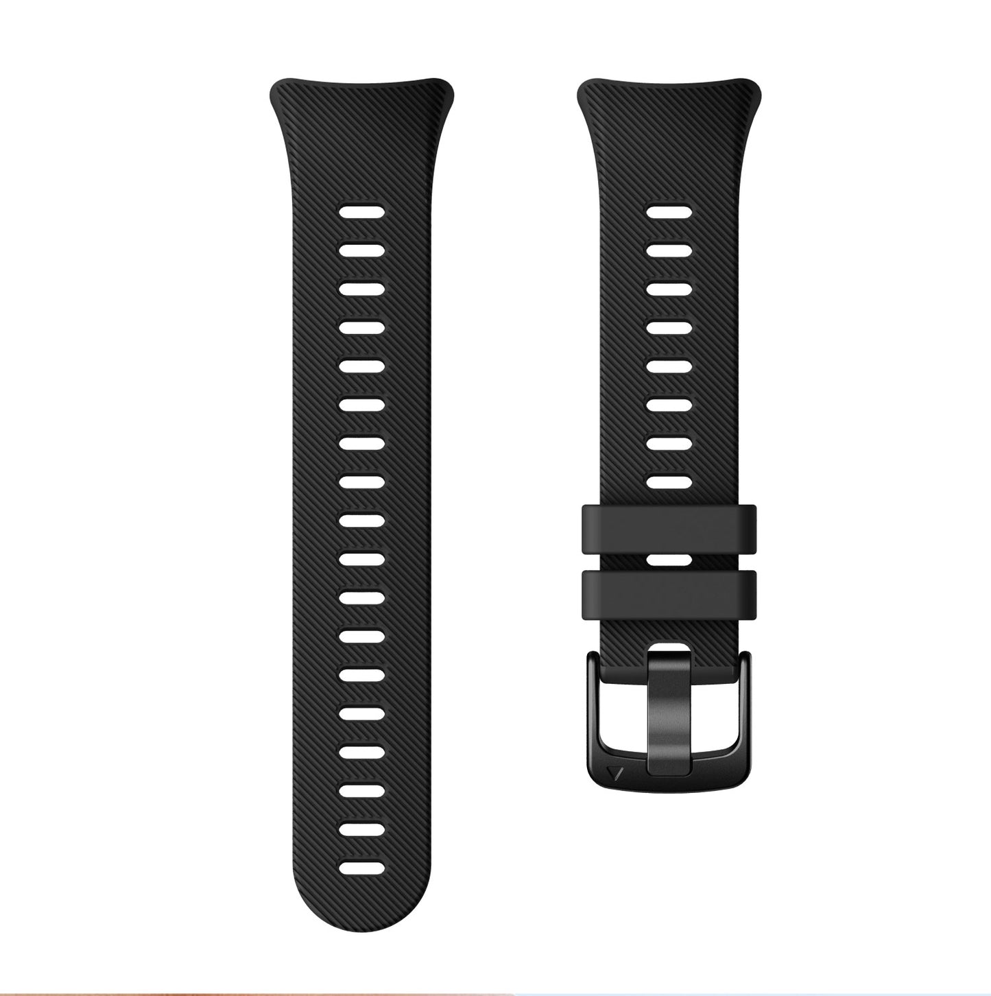 Silicone Watch Band Strap Black Buckle for Garmin Forerunner 45