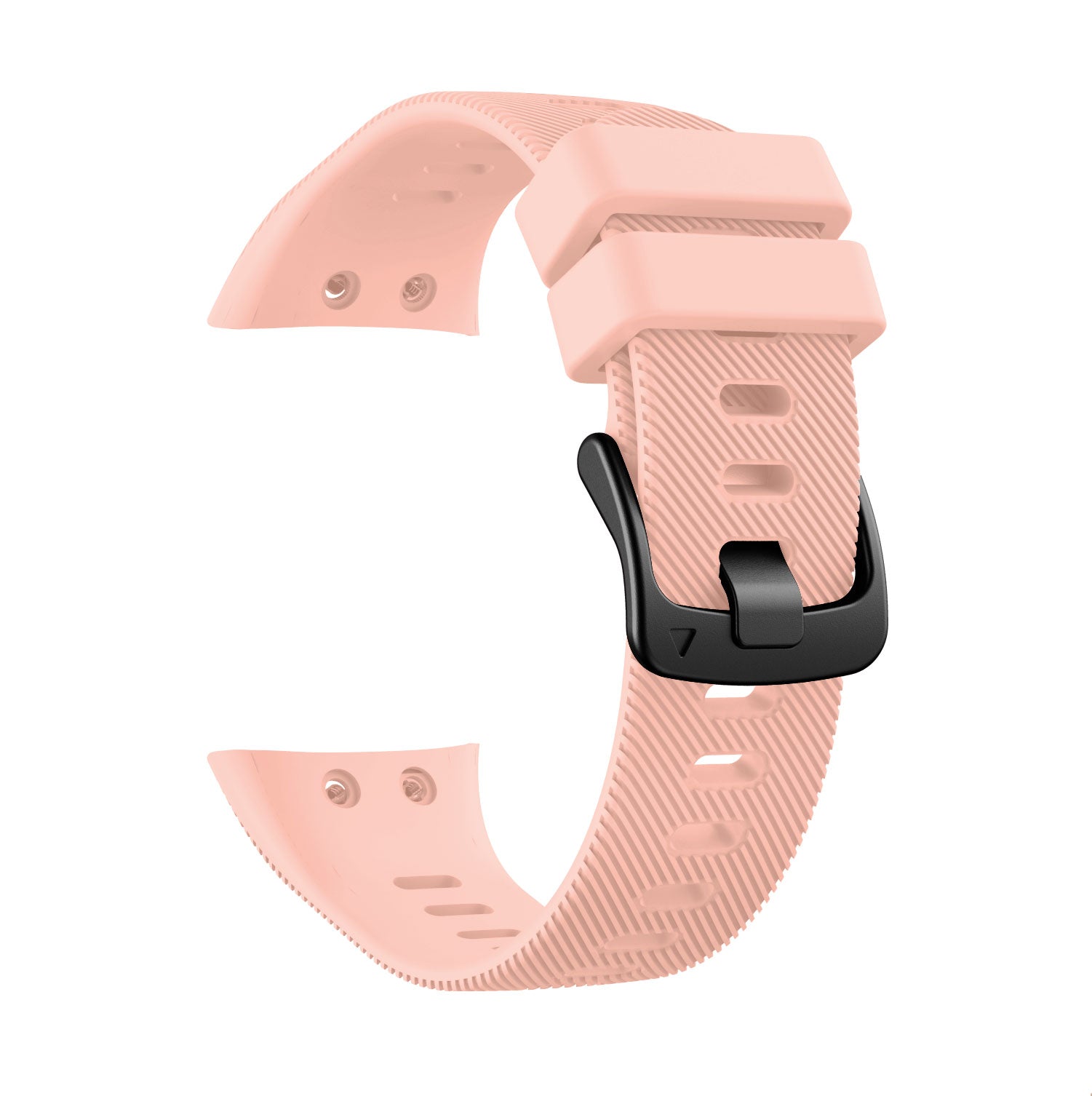 Silicone Watch Band Strap Black Buckle for Garmin Forerunner 45