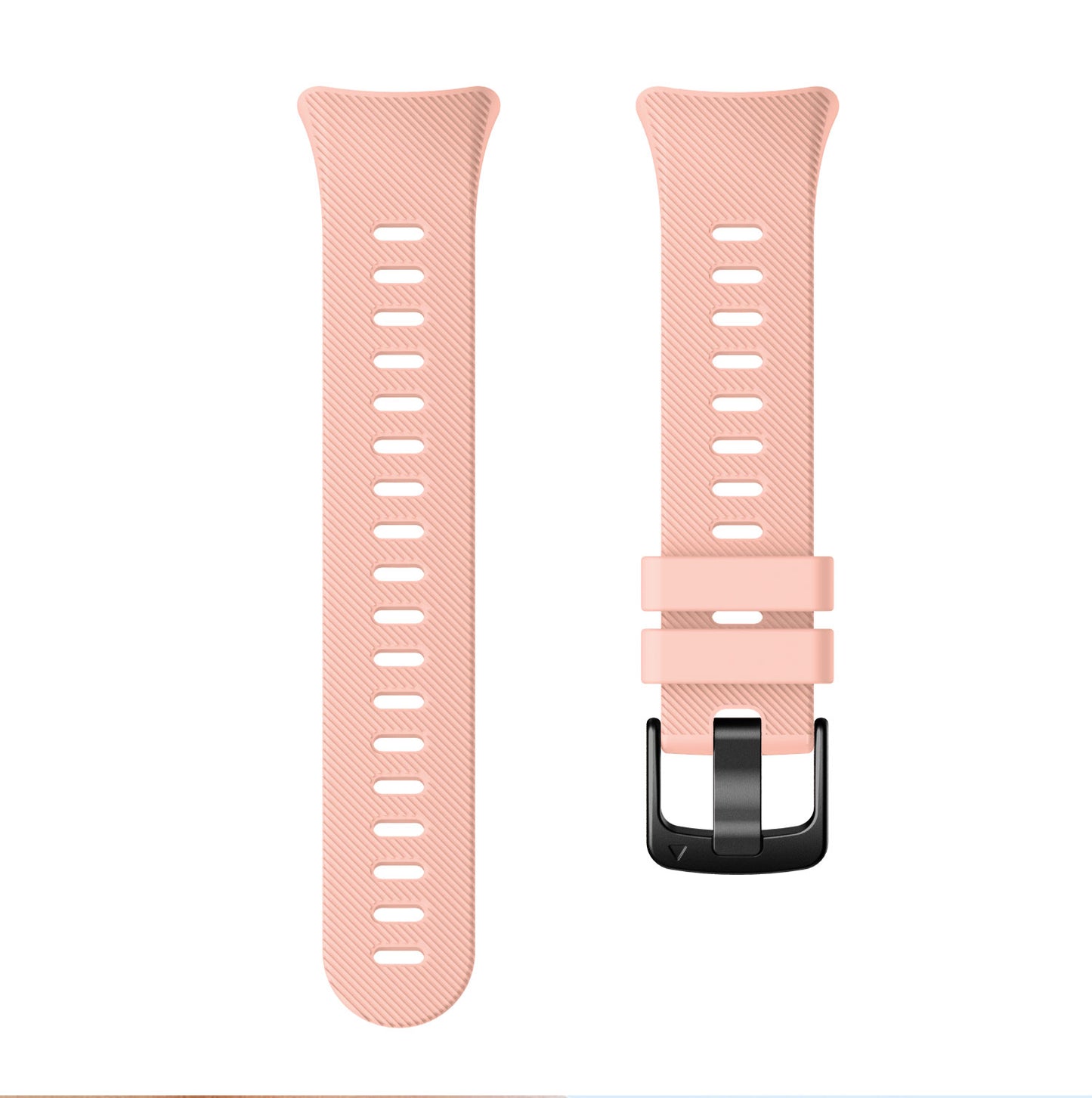 Silicone Watch Band Strap Black Buckle for Garmin Forerunner 45