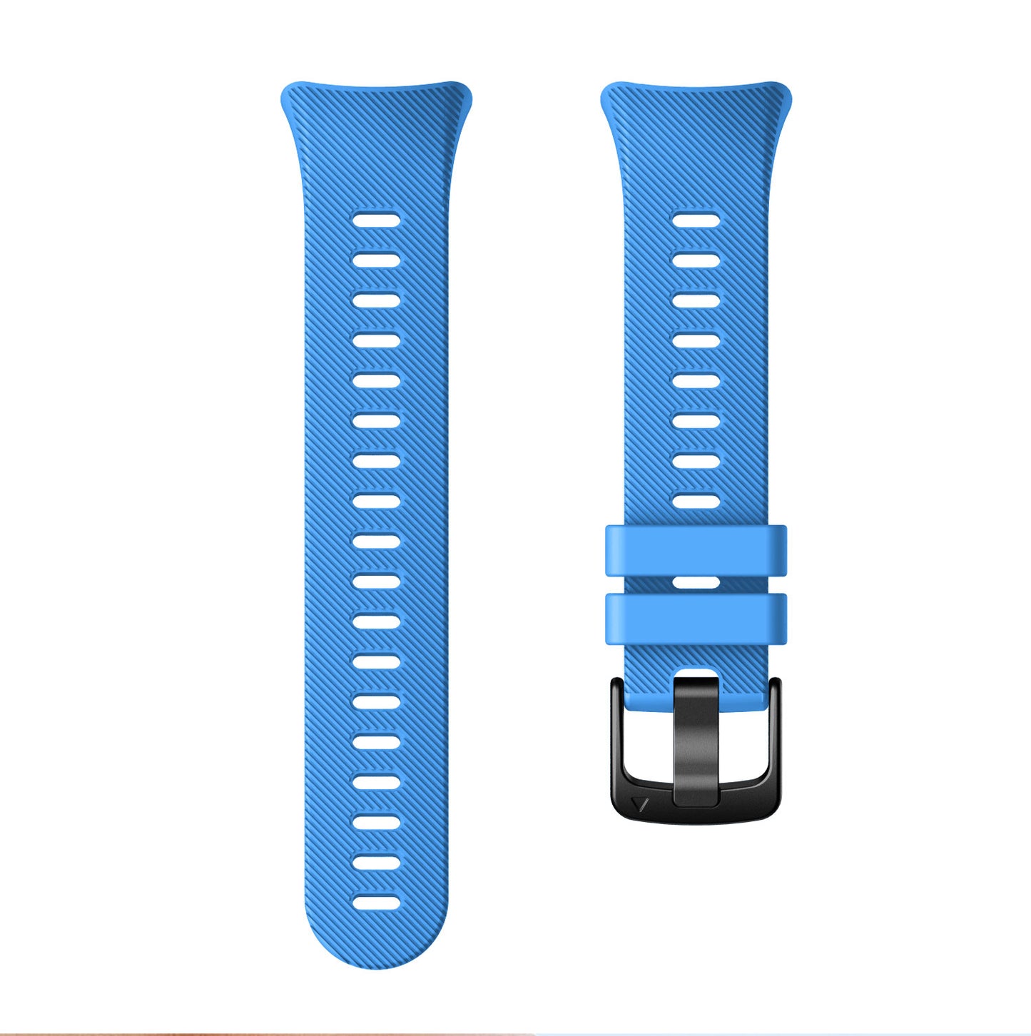 Silicone Watch Band Strap Black Buckle for Garmin Forerunner 45