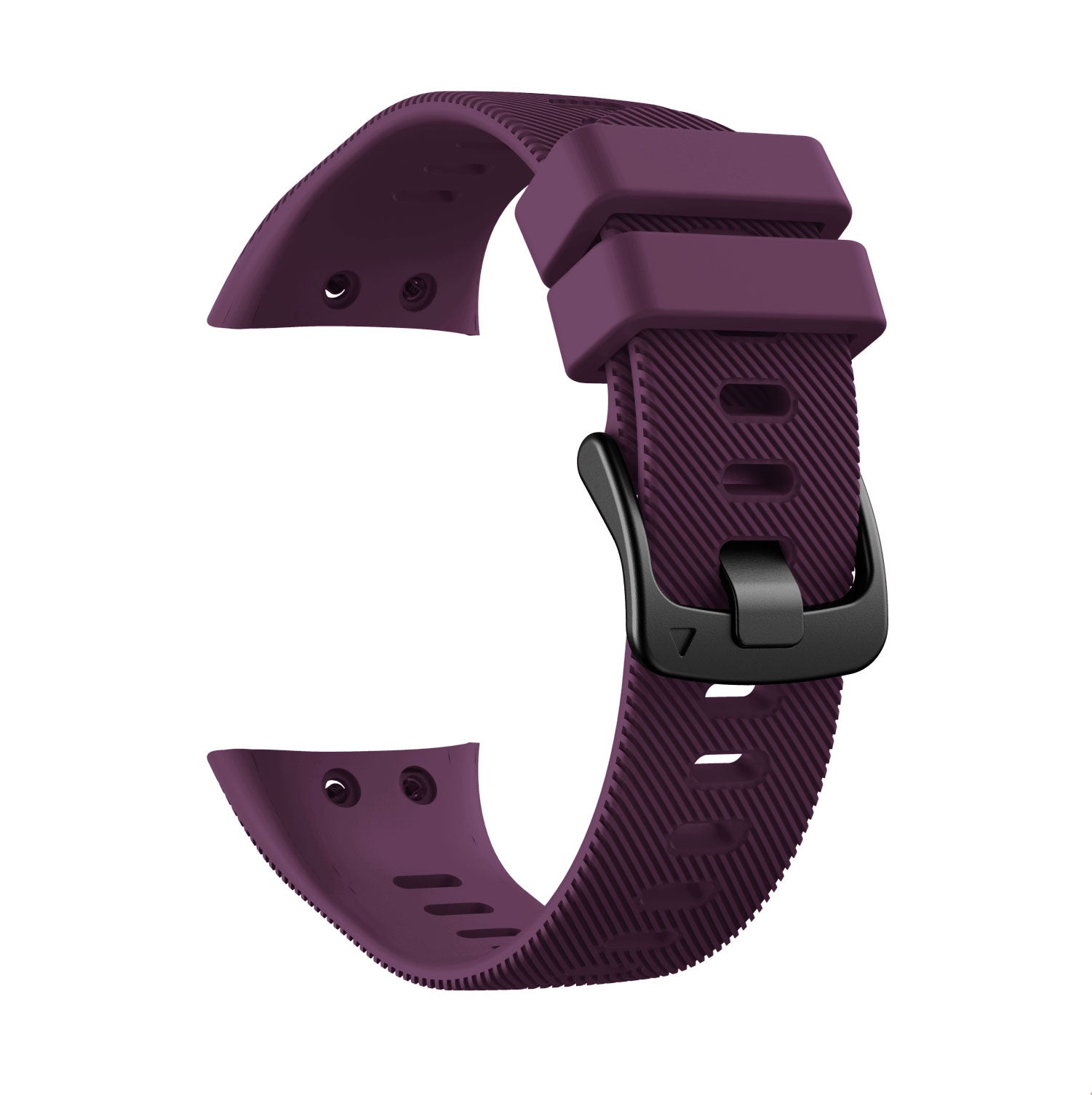 Silicone Watch Band Strap Black Buckle for Garmin Forerunner 45