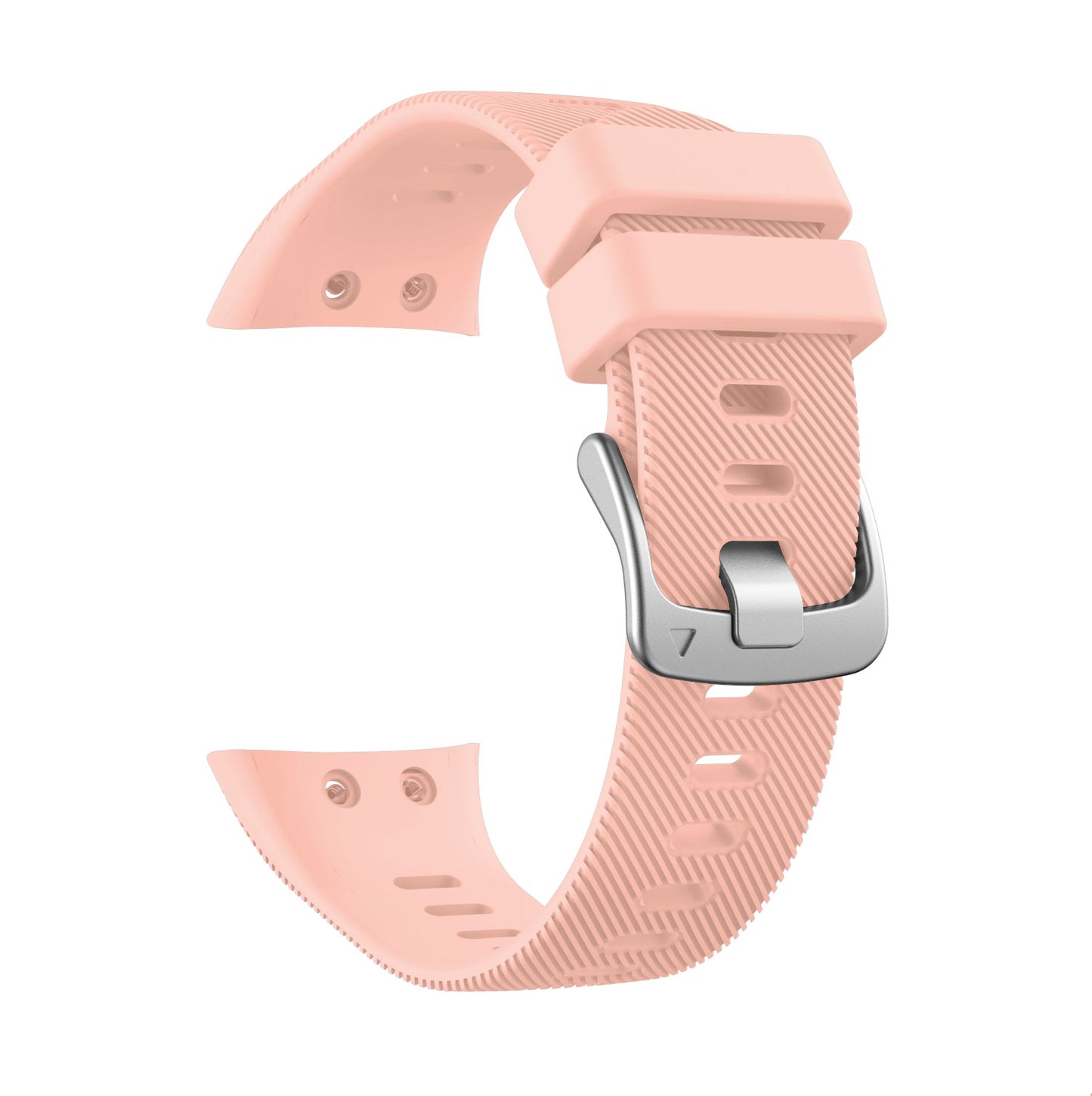 Silicone Watch Band Silver Buckle for Garmin Forerunner 45S