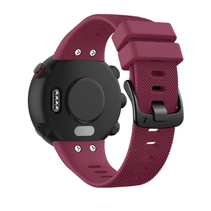 Silicone Wrist Strap with Black Buckle for Garmin Forerunner 45S