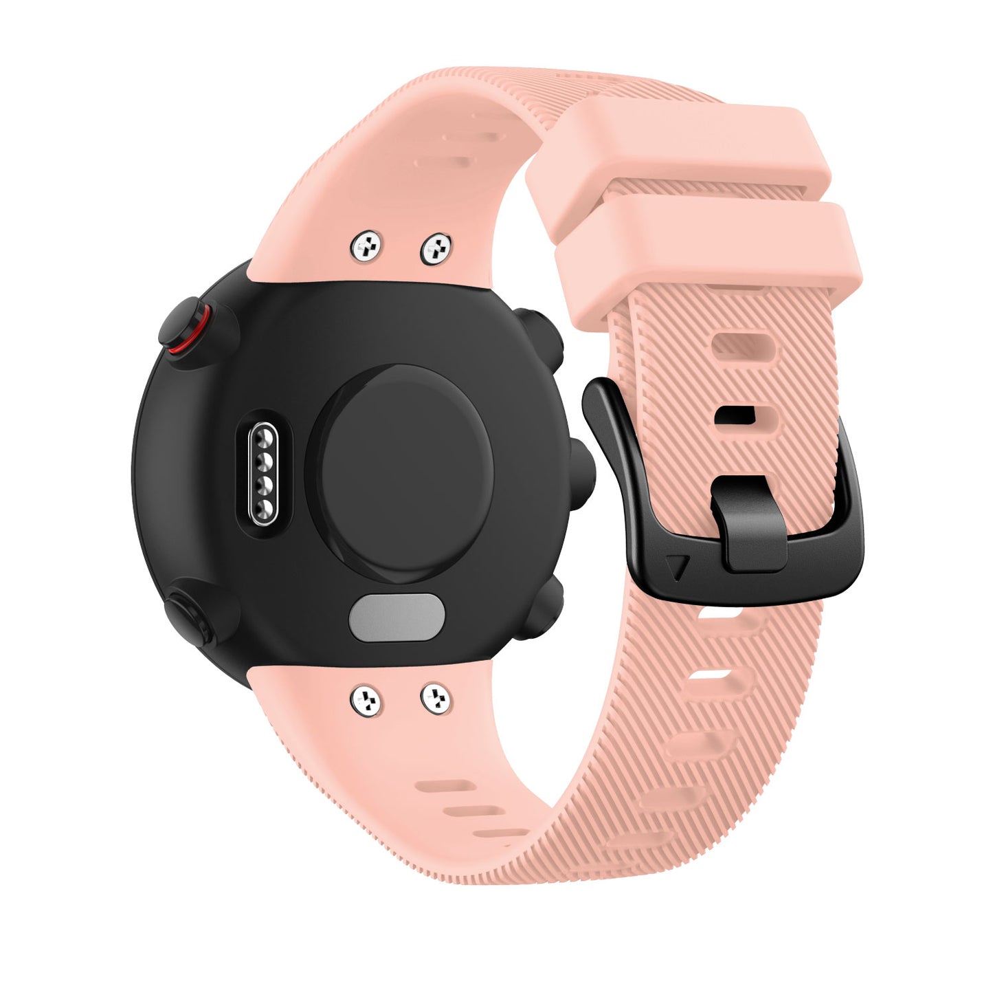 Silicone Wrist Strap with Black Buckle for Garmin Forerunner 45S