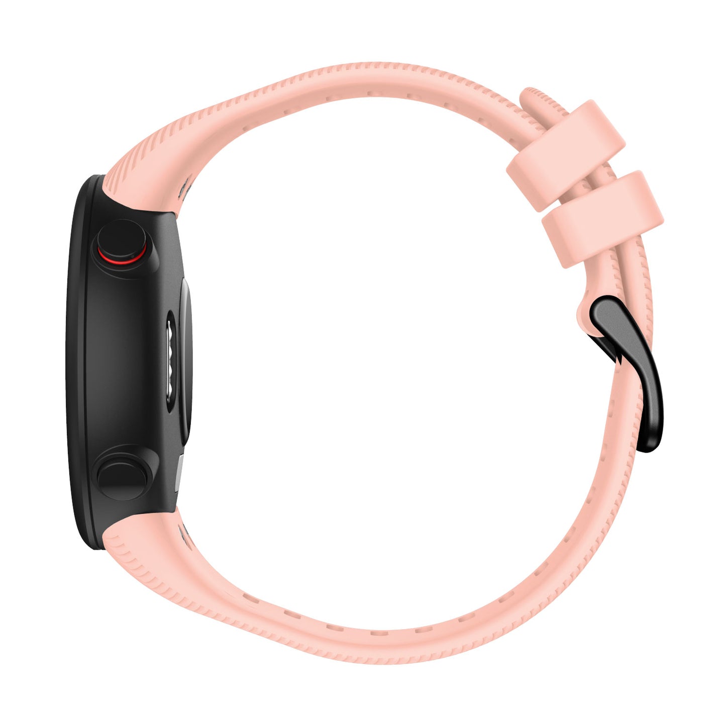 Silicone Wrist Strap with Black Buckle for Garmin Forerunner 45S