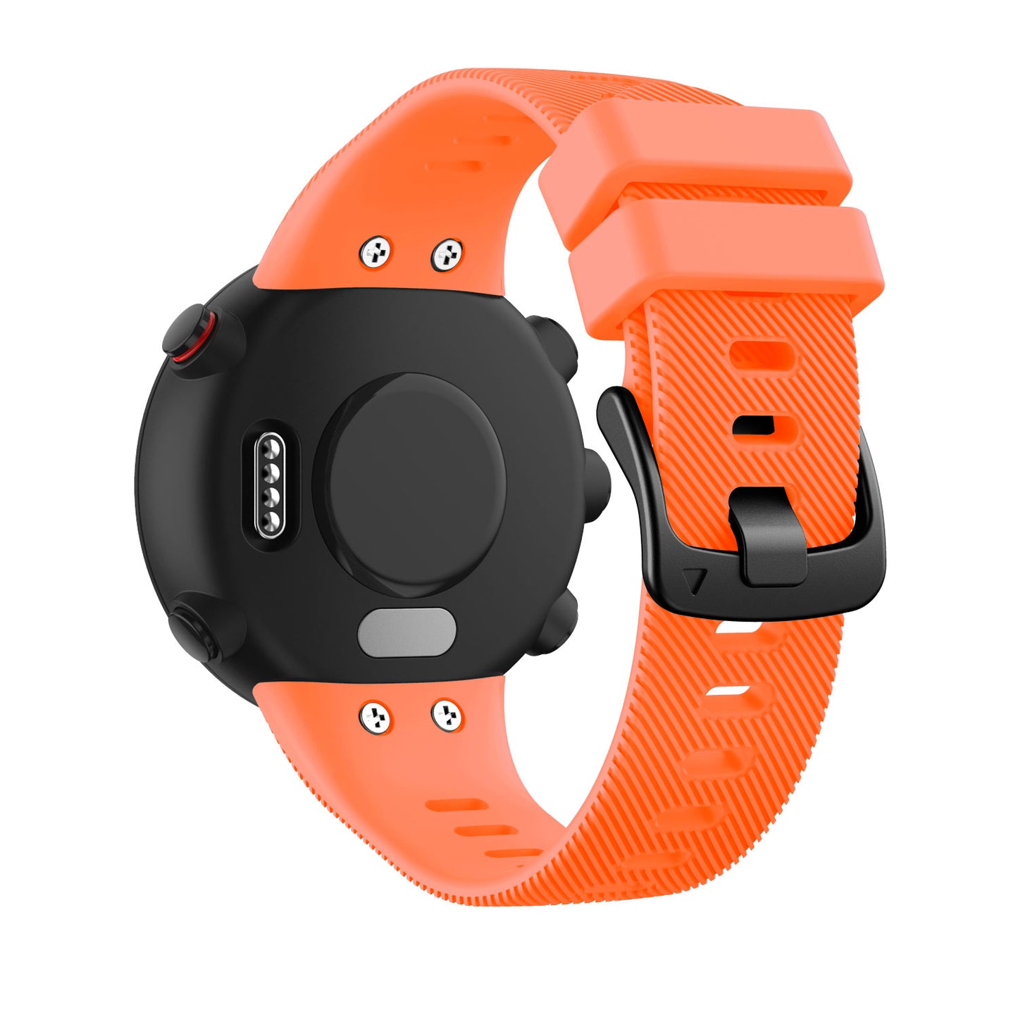 Silicone Wrist Strap with Black Buckle for Garmin Forerunner 45S