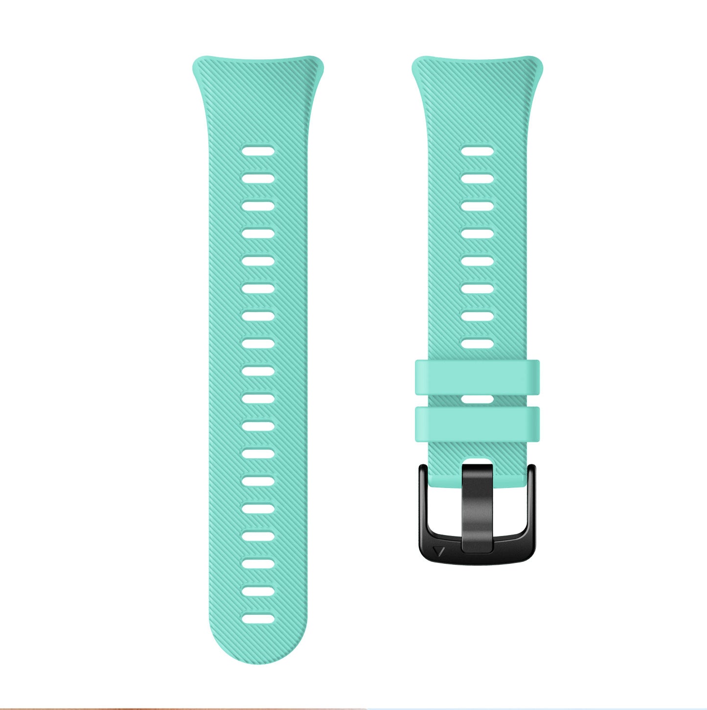 Silicone Wrist Strap with Black Buckle for Garmin Forerunner 45S