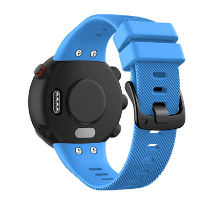 Silicone Wrist Strap with Black Buckle for Garmin Forerunner 45S