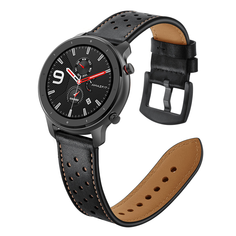 20mm Genuine Leather Coated Watch Strap for Huami Amazfit GTR 42mm