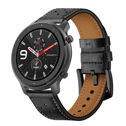 20mm Genuine Leather Coated Watch Strap for Huami Amazfit GTR 42mm