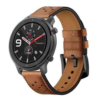 20mm Genuine Leather Coated Watch Strap for Huami Amazfit GTR 42mm