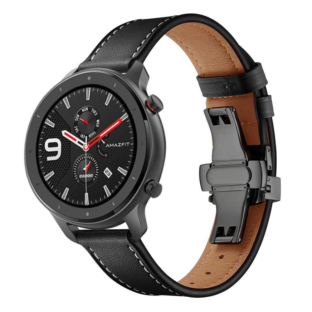 20mm Genuine Leather Watch Strap for Huami Amazfit GTR 42mm