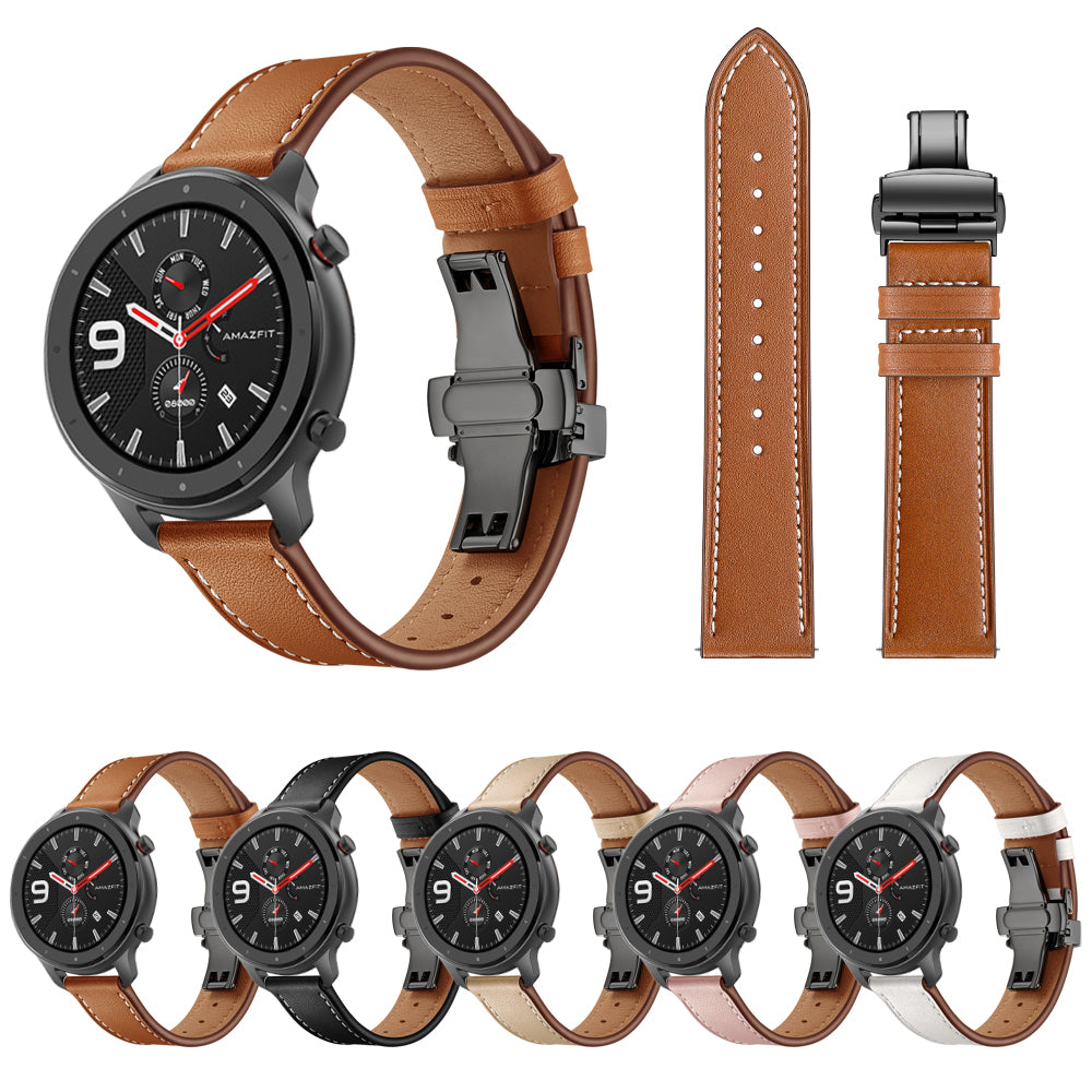 20mm Genuine Leather Watch Strap for Huami Amazfit GTR 42mm