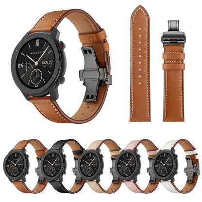 20mm Genuine Leather Watch Strap for Huami Amazfit GTR 42mm