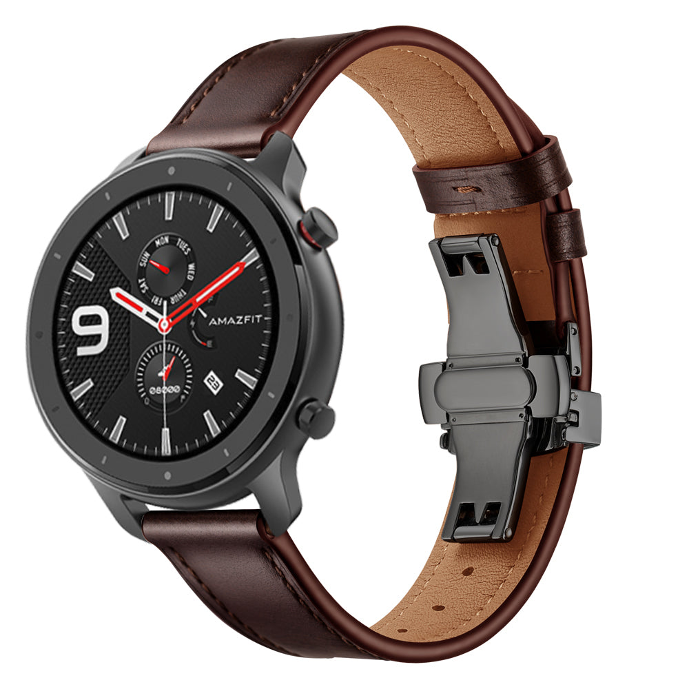 20mm Genuine Leather Watch Strap for Huami Amazfit GTR 42mm