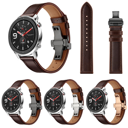 20mm Genuine Leather Watch Strap for Huami Amazfit GTR 42mm