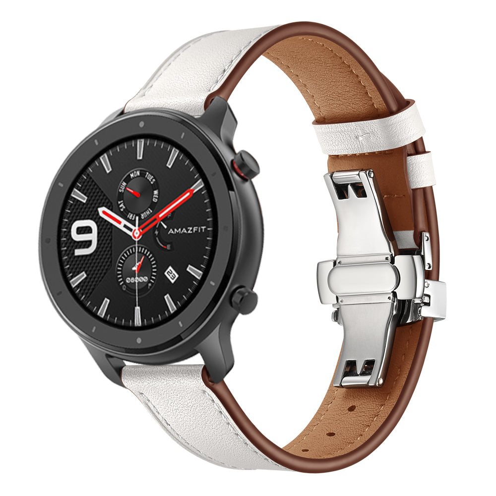 20mm Genuine Leather Watch Strap for Huami Amazfit GTR 42mm