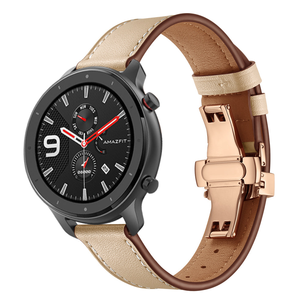 20mm Genuine Leather Watch Strap for Huami Amazfit GTR 42mm