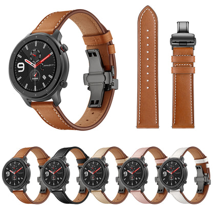 Genuine Leather Watch Band 22mm for Huami Amazfit GTR 47mm