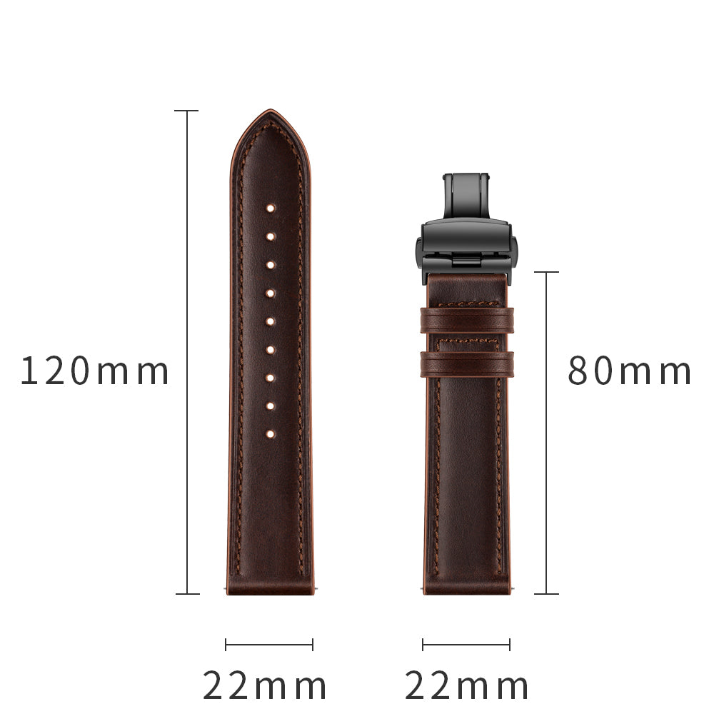 Genuine Leather Watch Band 22mm for Huami Amazfit GTR 47mm