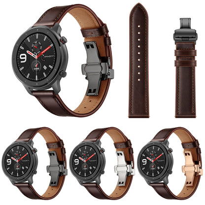 Genuine Leather Watch Band 22mm for Huami Amazfit GTR 47mm