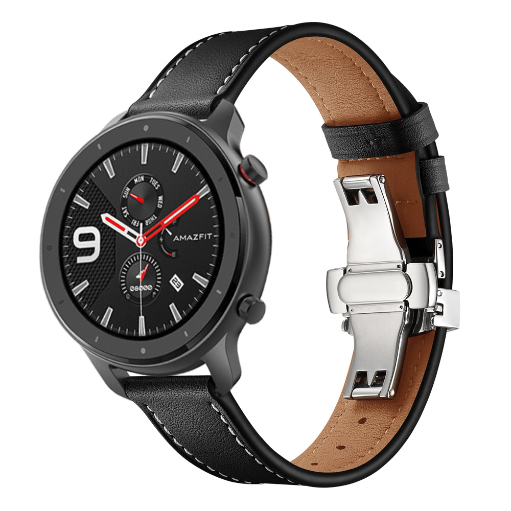 Genuine Leather Watch Band 22mm for Huami Amazfit GTR 47mm