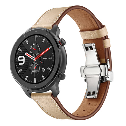 Genuine Leather Watch Band 22mm for Huami Amazfit GTR 47mm