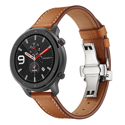 Genuine Leather Watch Band 22mm for Huami Amazfit GTR 47mm