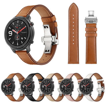 Genuine Leather Watch Band 22mm for Huami Amazfit GTR 47mm