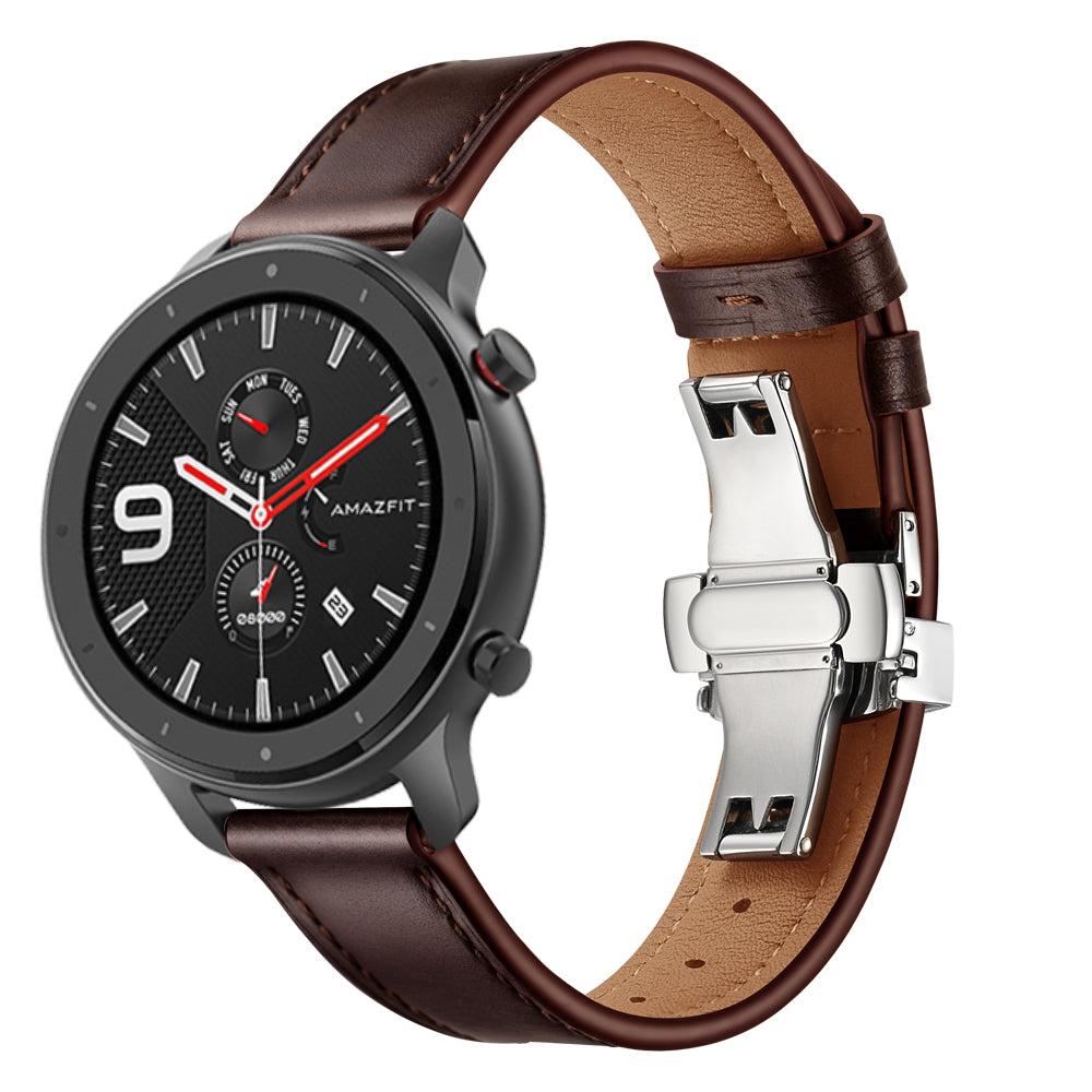 Genuine Leather Watch Band 22mm for Huami Amazfit GTR 47mm