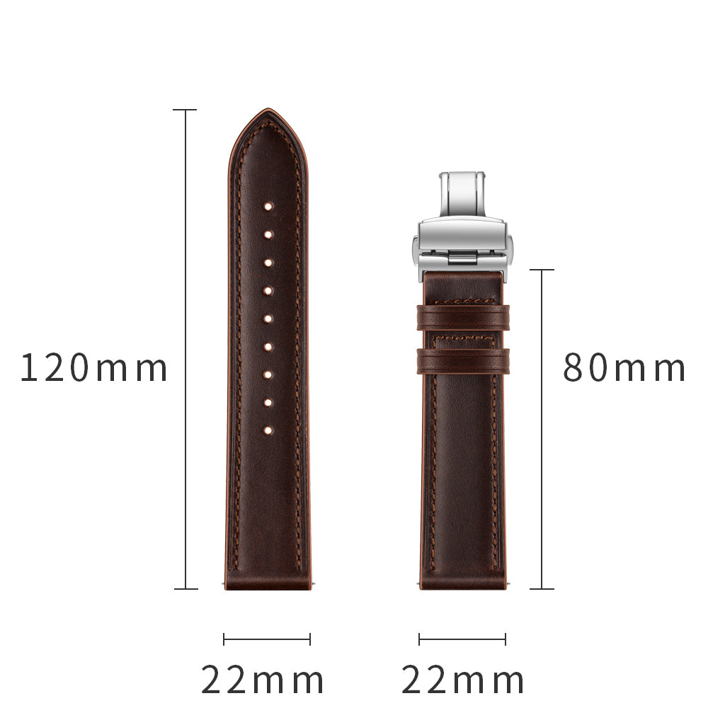 Genuine Leather Watch Band 22mm for Huami Amazfit GTR 47mm