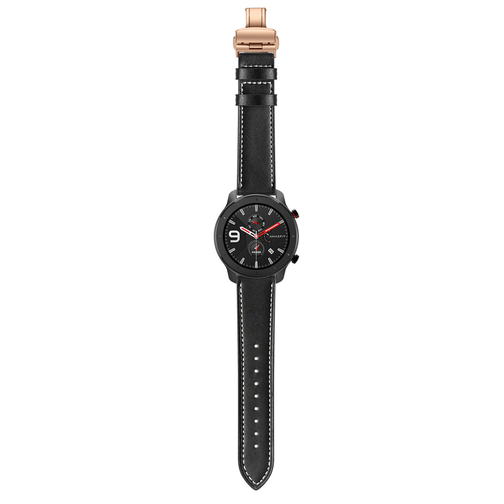 Genuine Leather Watch Band 22mm for Huami Amazfit GTR 47mm