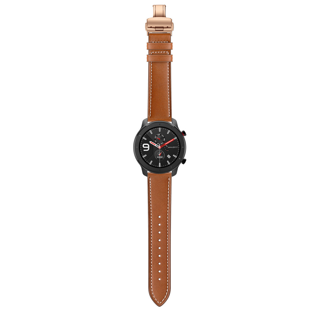 Genuine Leather Watch Band 22mm for Huami Amazfit GTR 47mm