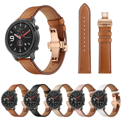 Genuine Leather Watch Band 22mm for Huami Amazfit GTR 47mm