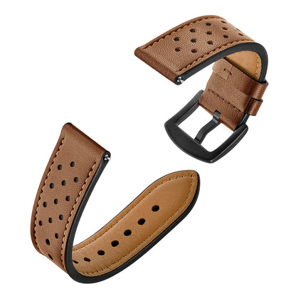 20mm Genuine Leather with Holes Watch Band for Amazfit Bip GTS