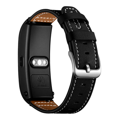 18mm Genuine Leather U Shape Head Watch Band for Huawei TalkBand B5/B3 Active/B2 Active