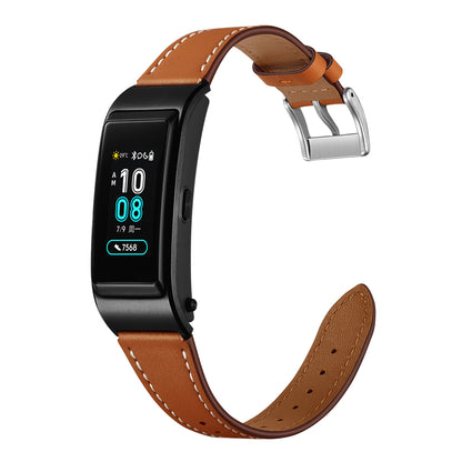 18mm Genuine Leather Sharp Head Smart Watch Band for Huawei TalkBand B5/B3 Active/B2 Active