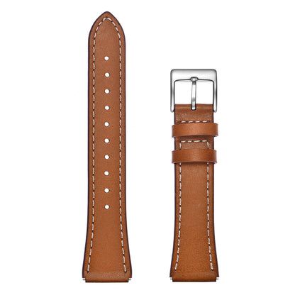 18mm Genuine Leather Sharp Head Smart Watch Band for Huawei TalkBand B5/B3 Active/B2 Active